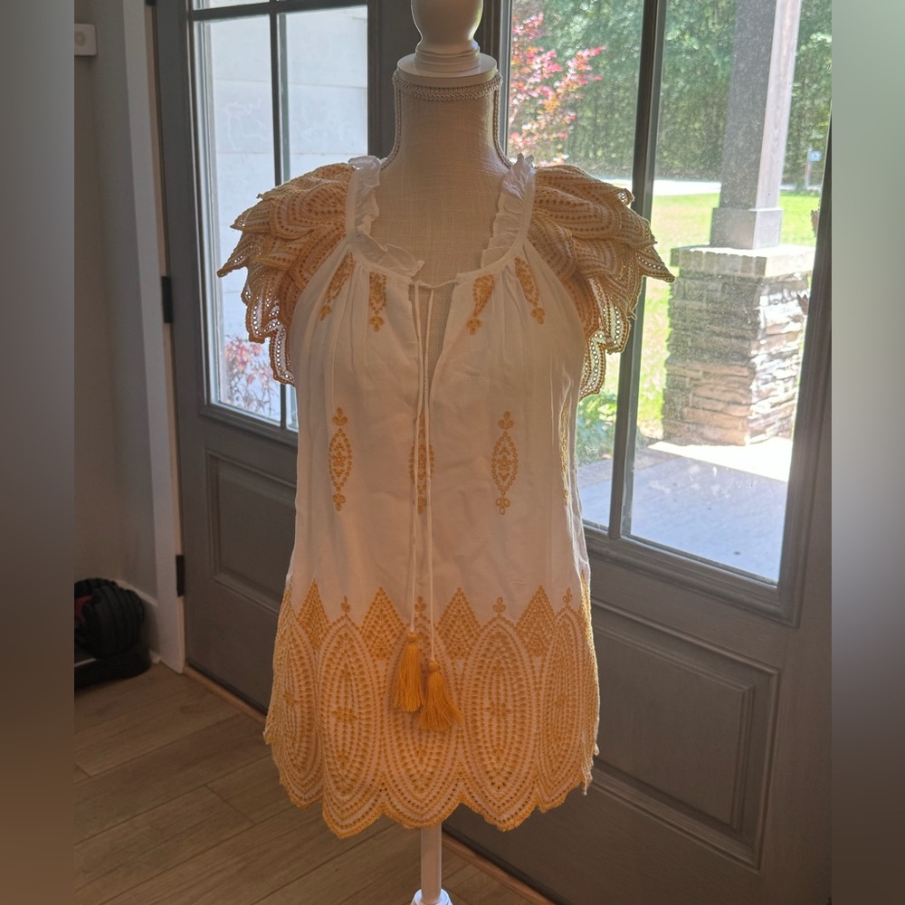 Marie Oliver Reid Eyelet Blouse - Picture 1 of 3